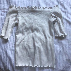White off the shoulder top